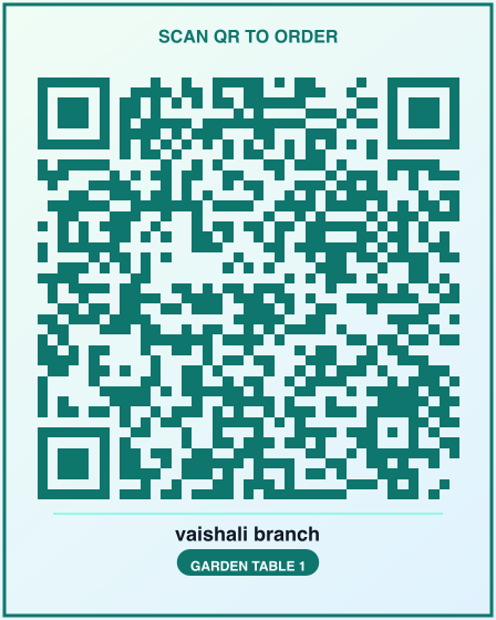 Table QR — scan to order